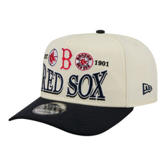 Cream Boston Red Sox New Era Throwback Tri-Hit A-Frame 9FIFTY Adjustable Hat