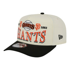 Cream San Francisco Giants New Era Throwback Tri-Hit A-Frame 9FIFTY Adjustable Hat