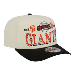 Cream San Francisco Giants New Era Throwback Tri-Hit A-Frame 9FIFTY Adjustable Hat