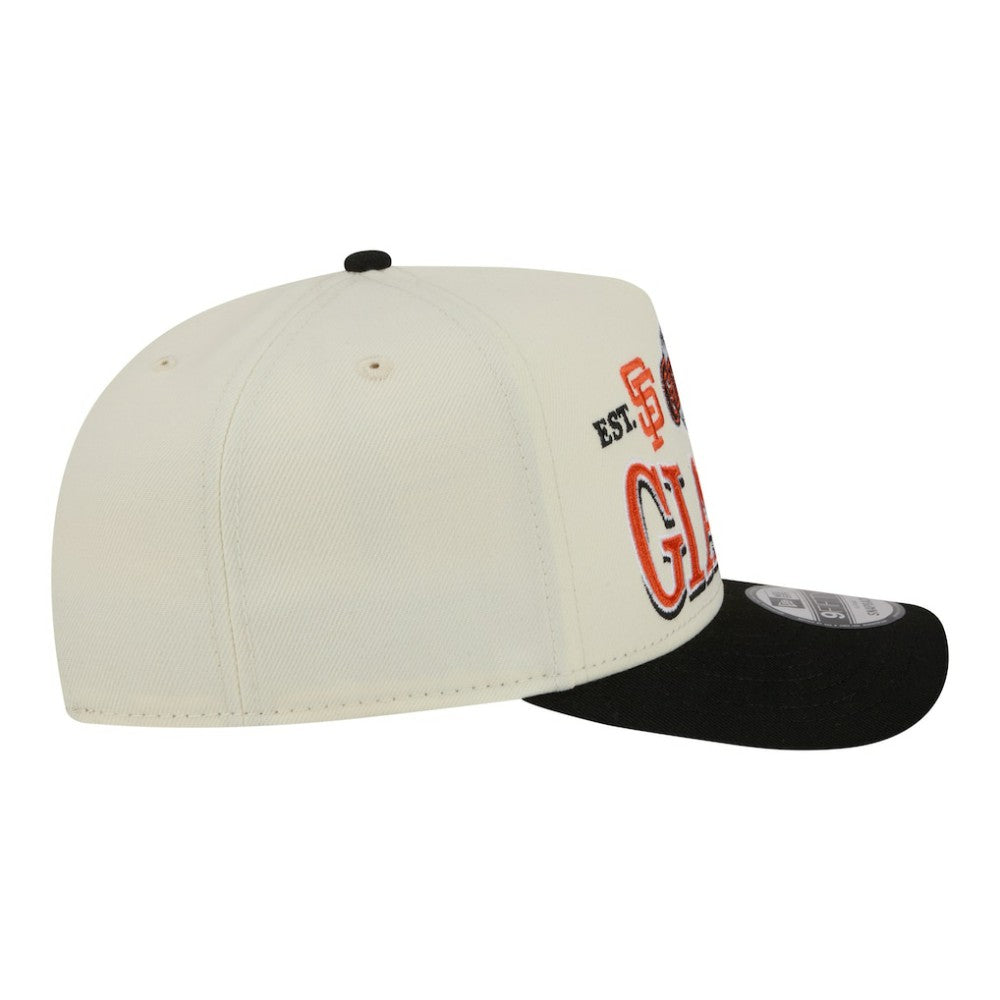 Cream San Francisco Giants New Era Throwback Tri-Hit A-Frame 9FIFTY Adjustable Hat
