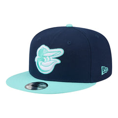 Navy/Turquoise Baltimore Orioles New Era Two-Tone Color Pack 9FIFTY Snapback Hat