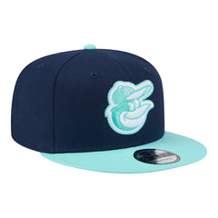 Navy/Turquoise Baltimore Orioles New Era Two-Tone Color Pack 9FIFTY Snapback Hat