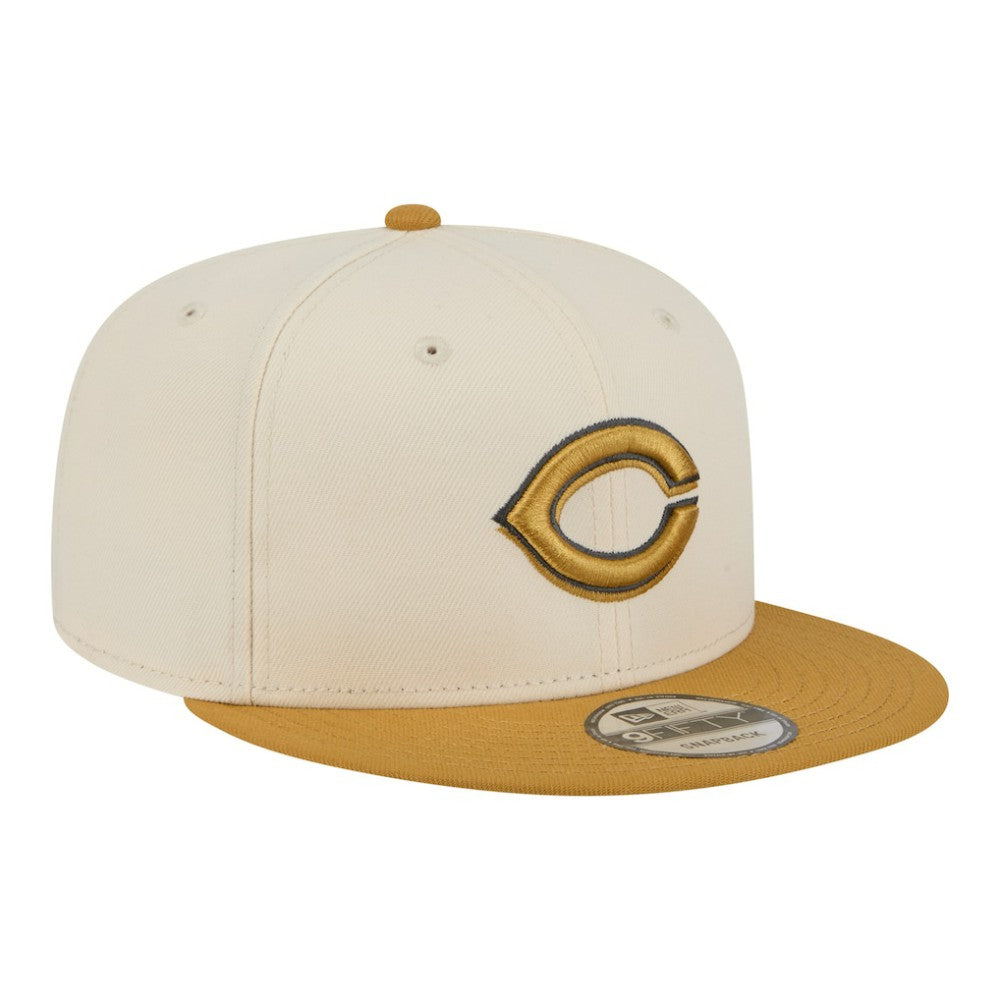 Light Beige/Khaki Cincinnati Reds New Era 2-Tone Color Pack 9FIFTY Snapback Hat