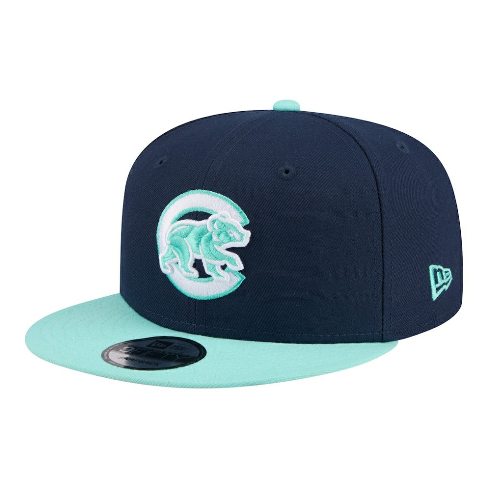 Navy/Turquoise Chicago Cubs New Era 2-Tone Color Pack 9FIFTY Snapback Hat