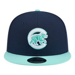 Navy/Turquoise Chicago Cubs New Era 2-Tone Color Pack 9FIFTY Snapback Hat