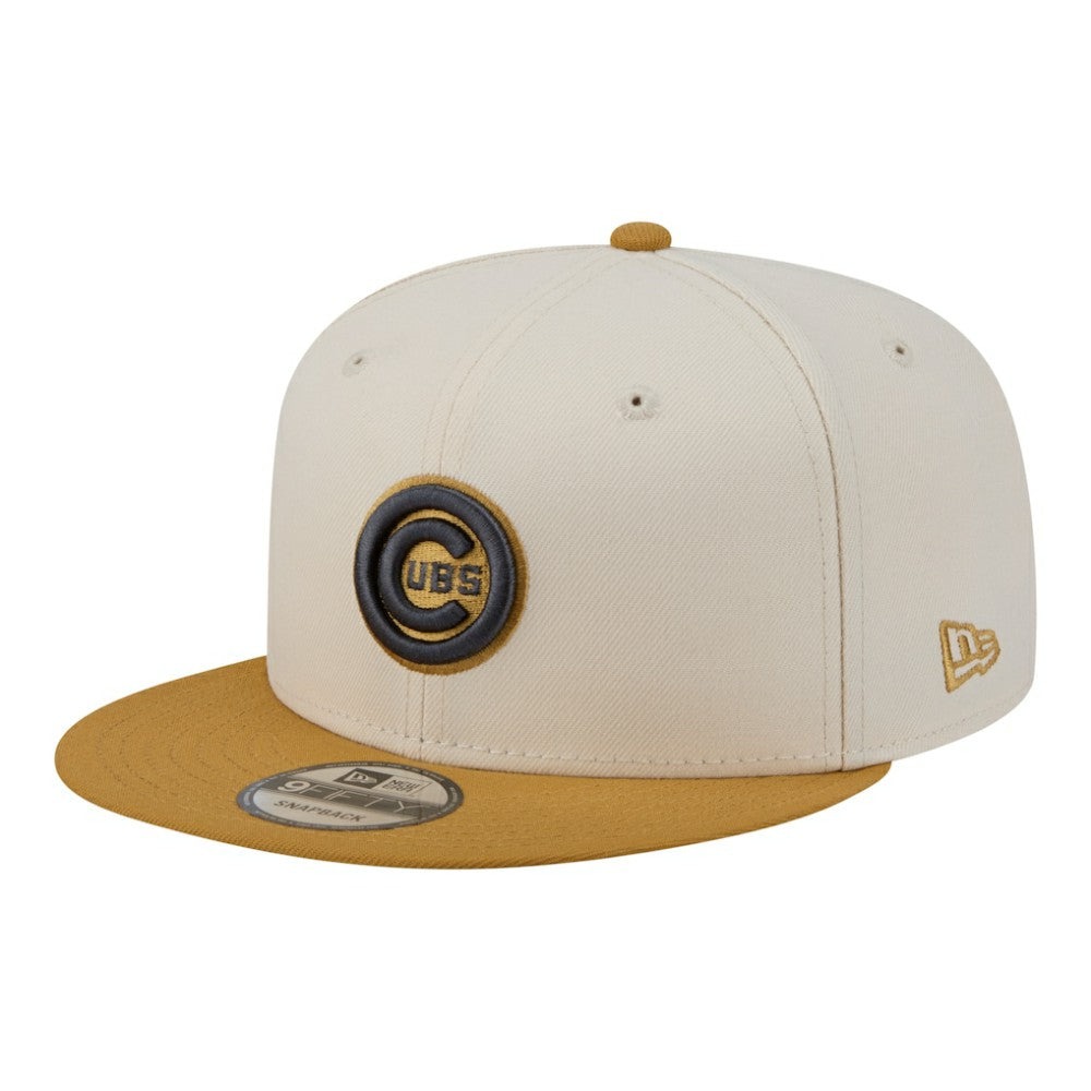 Light Beige/Khaki Chicago Cubs New Era 2-Tone Color Pack 9FIFTY Snapback Hat