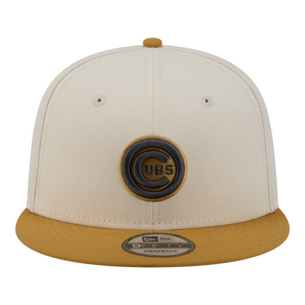 Light Beige/Khaki Chicago Cubs New Era 2-Tone Color Pack 9FIFTY Snapback Hat
