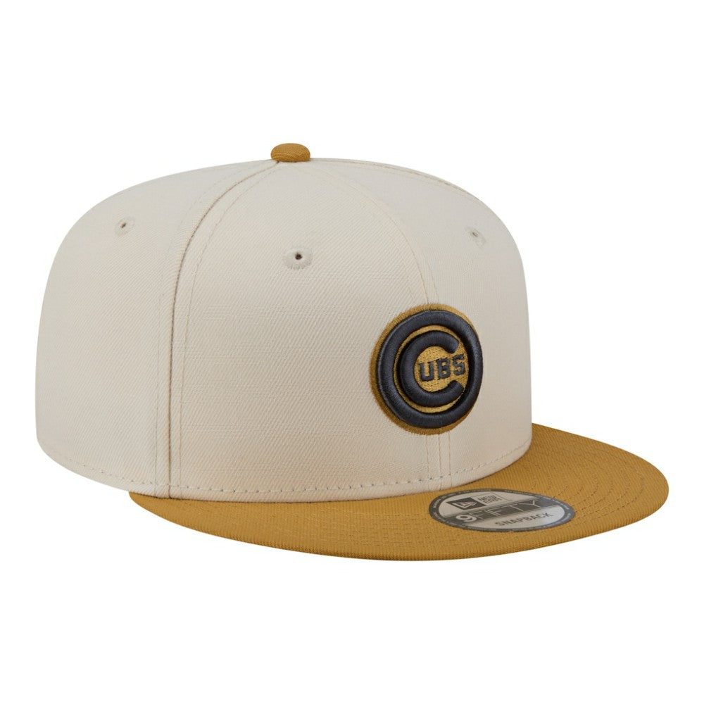 Light Beige/Khaki Chicago Cubs New Era 2-Tone Color Pack 9FIFTY Snapback Hat