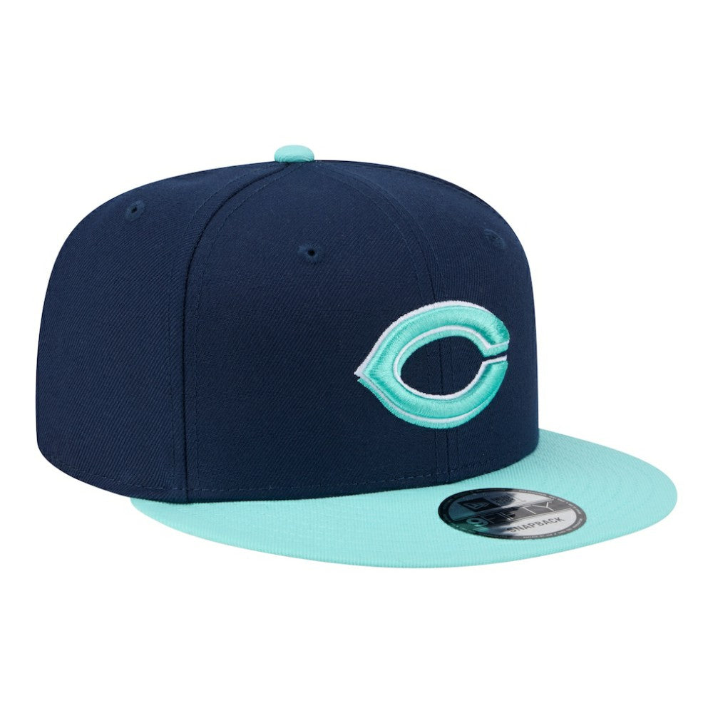 Navy/Turquoise Cincinnati Reds New Era 2-Tone Color Pack 9FIFTY Snapback Hat