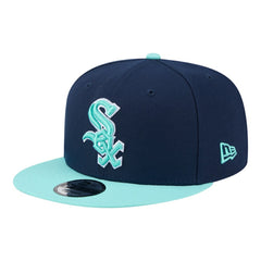 Navy/Turquoise Chicago White Sox New Era Two-Tone Color Pack 9FIFTY Snapback Hat