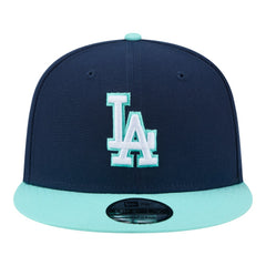 Navy/Turquoise Los Angeles Dodgers New Era 2-Tone Color Pack 9FIFTY Snapback Hat