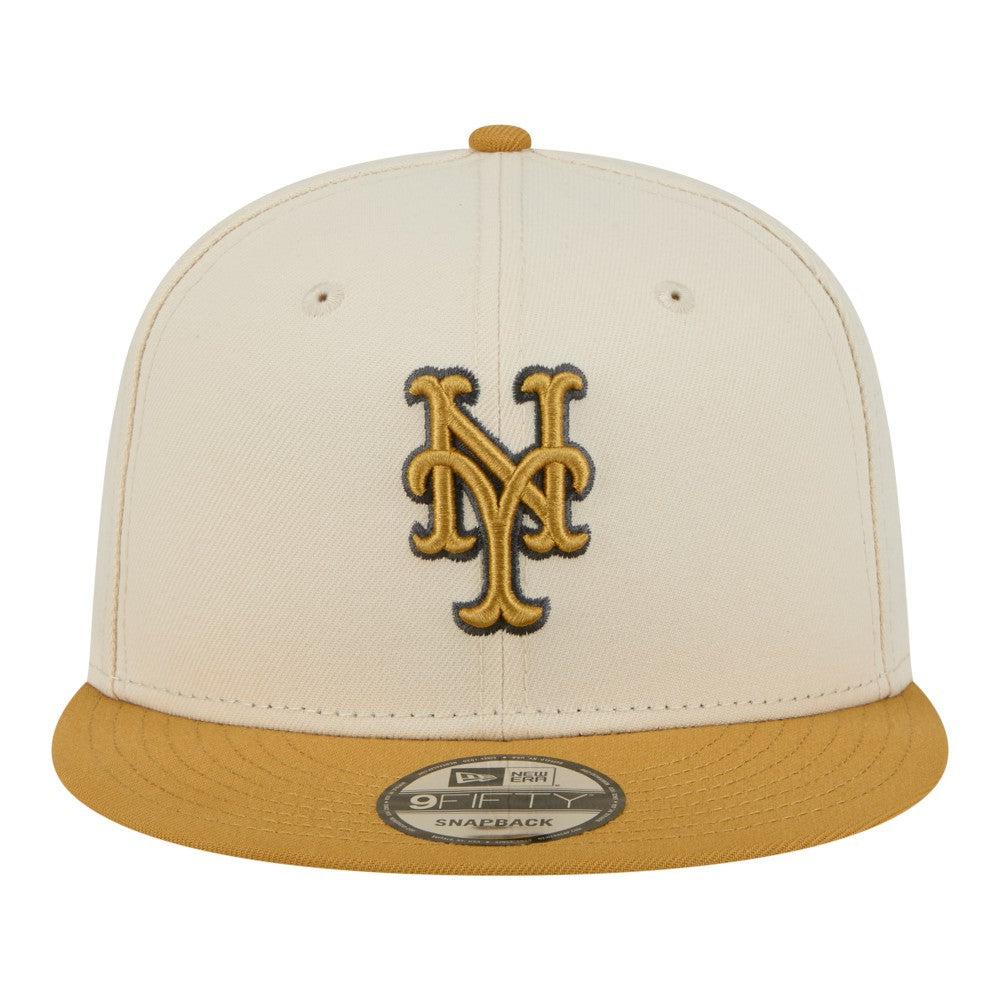 Light Beige/Khaki New York Mets New Era Two-Tone Color Pack 9FIFTY Snapback Hat