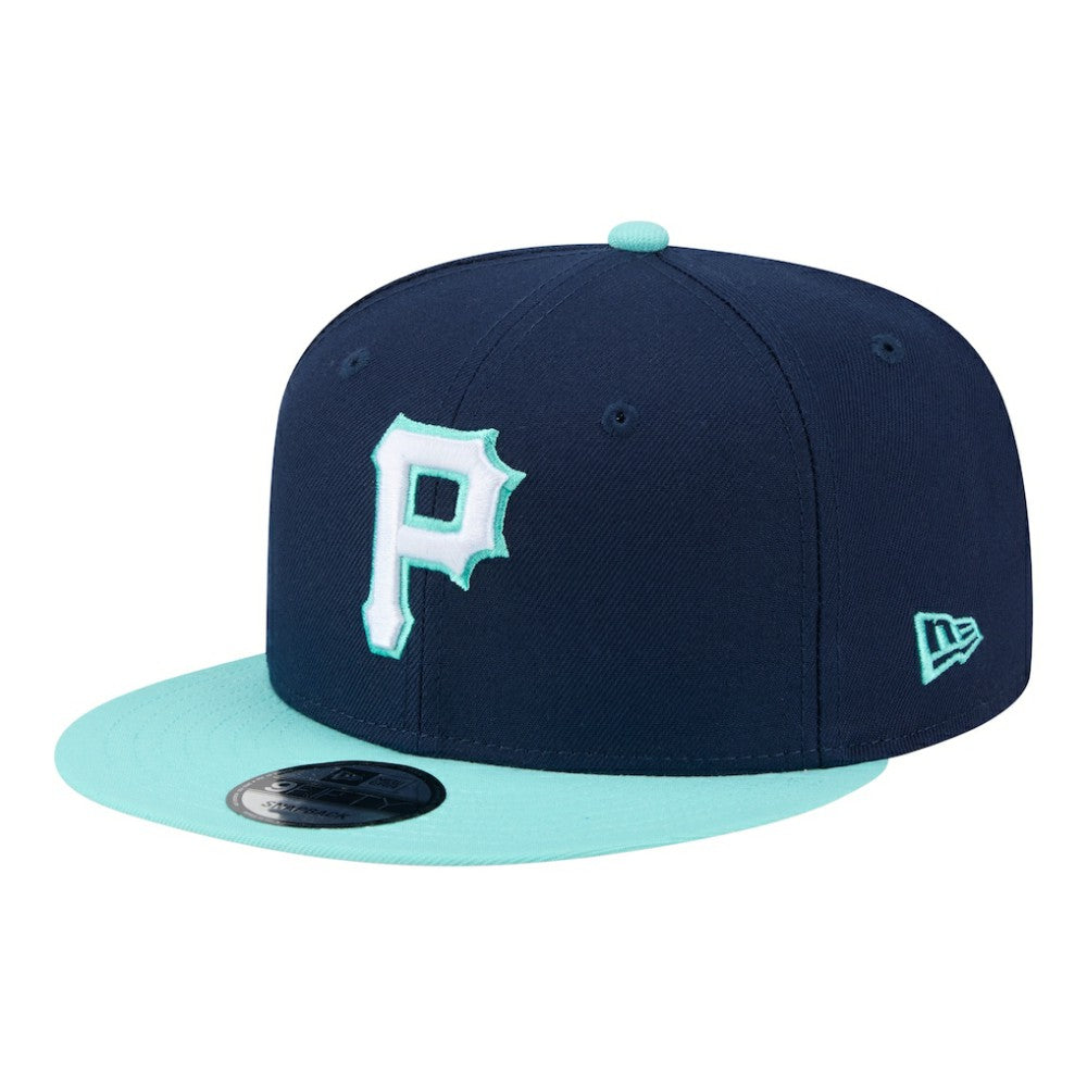 Navy/Turquoise Pittsburgh Pirates New Era Two-Tone Color Pack 9FIFTY Snapback Hat