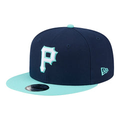 Navy/Turquoise Pittsburgh Pirates New Era Two-Tone Color Pack 9FIFTY Snapback Hat