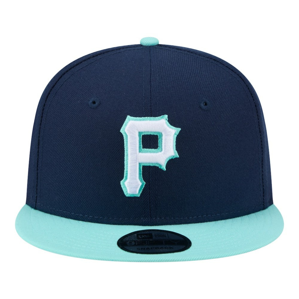 Navy/Turquoise Pittsburgh Pirates New Era Two-Tone Color Pack 9FIFTY Snapback Hat