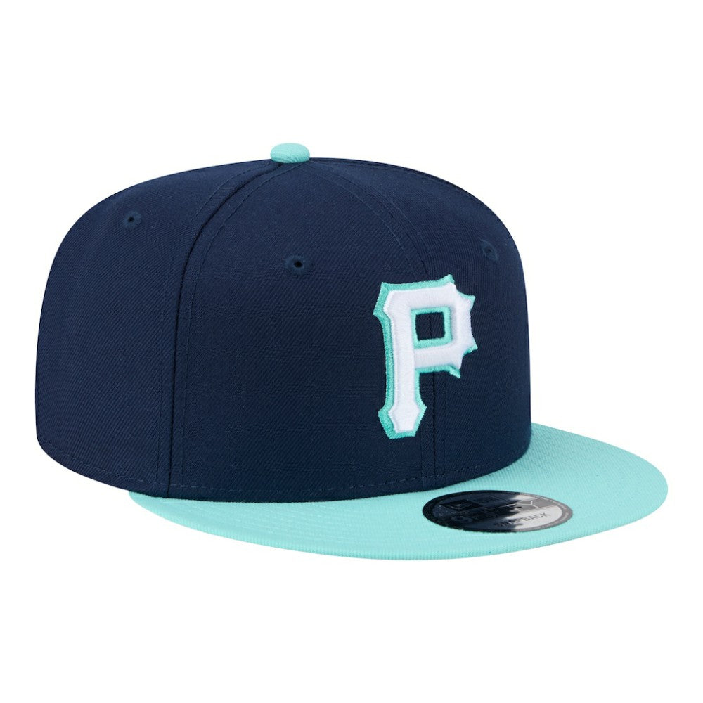 Navy/Turquoise Pittsburgh Pirates New Era Two-Tone Color Pack 9FIFTY Snapback Hat