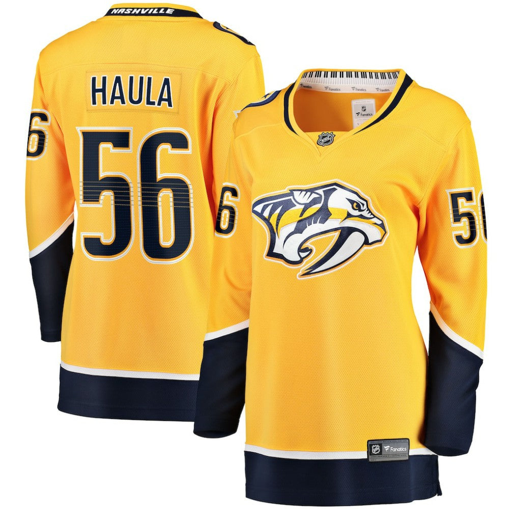 NHL Erik Haula Nashville Predators Fanatics Women's Home Breakaway Player Jersey