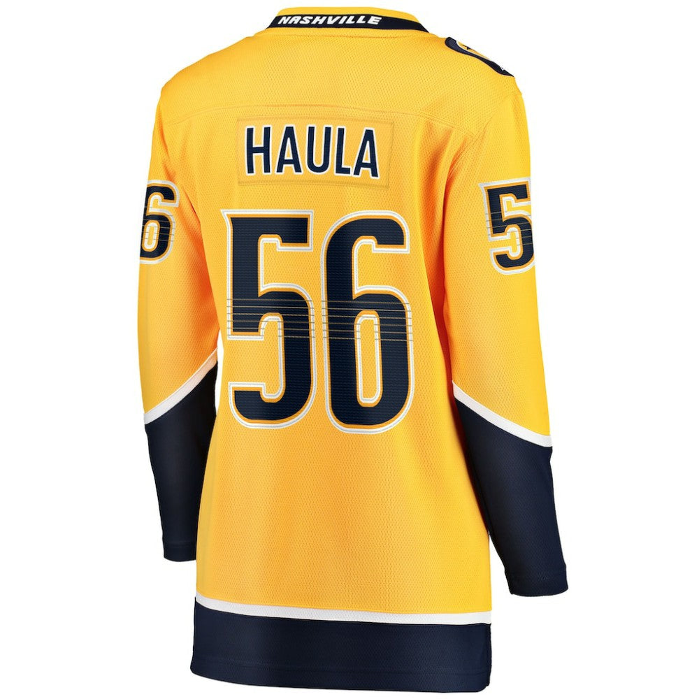 NHL Erik Haula Nashville Predators Fanatics Women's Home Breakaway Player Jersey