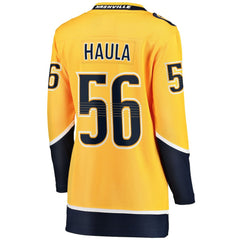 NHL Erik Haula Nashville Predators Fanatics Women's Home Breakaway Player Jersey