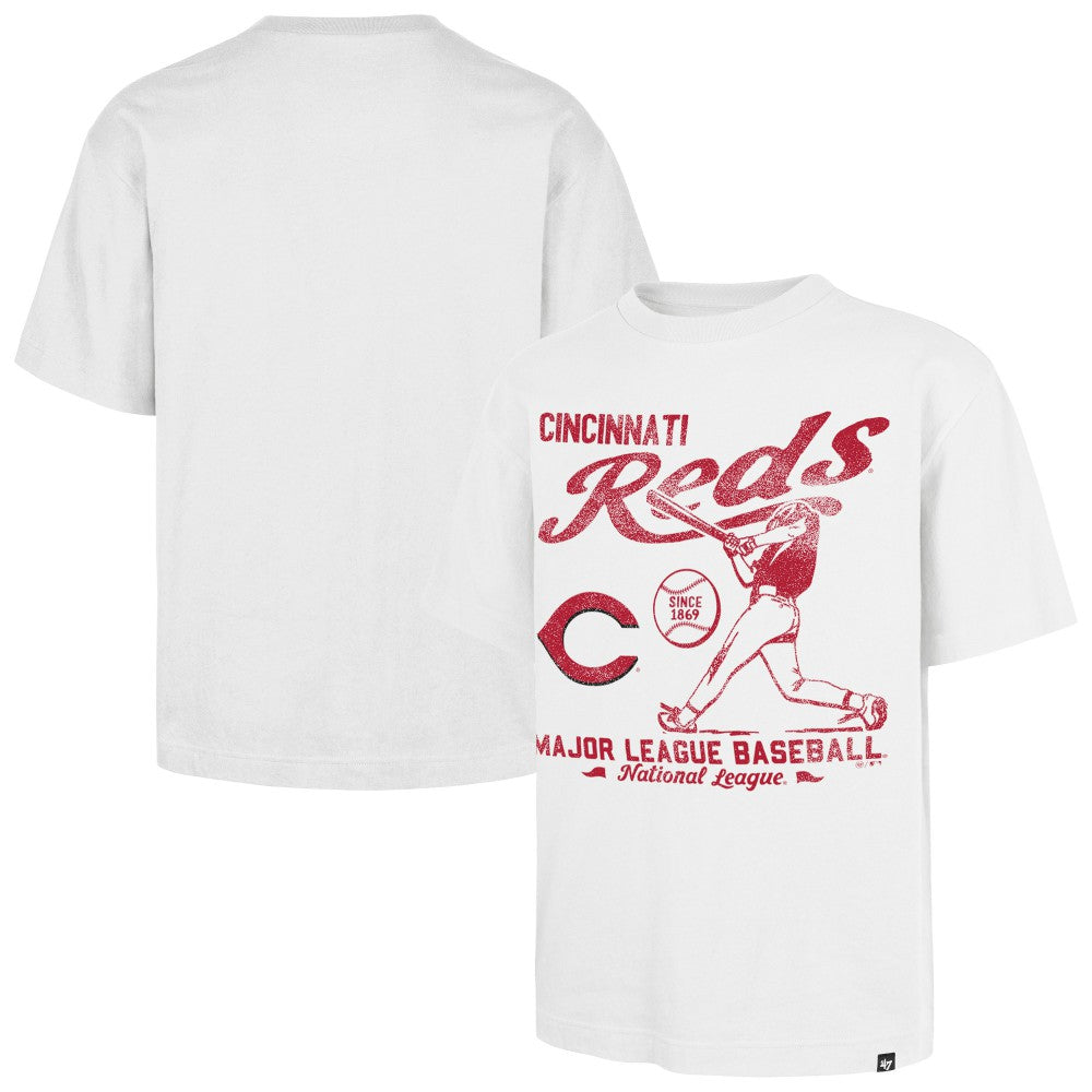 White Cincinnati Reds '47 Regional Batter Foundation T-Shirt