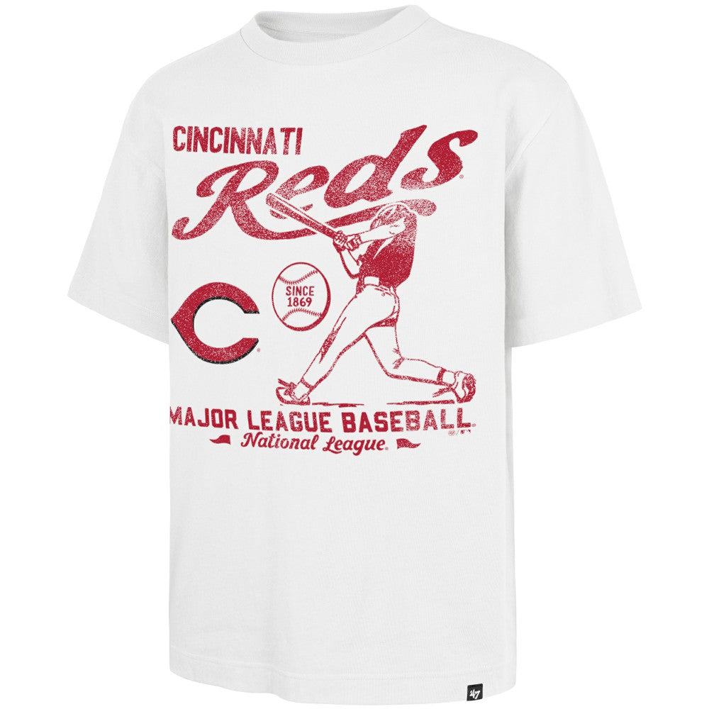 White Cincinnati Reds '47 Regional Batter Foundation T-Shirt