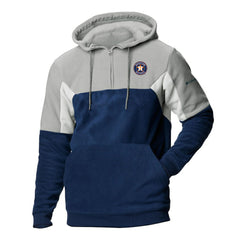 Navy Houston Astros Columbia Men's Lodge Fleece Quarter-Zip Hoodie