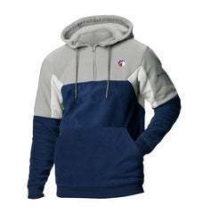 Navy Cleveland Guardians Columbia Men's Lodge Fleece Quarter-Zip Hoodie