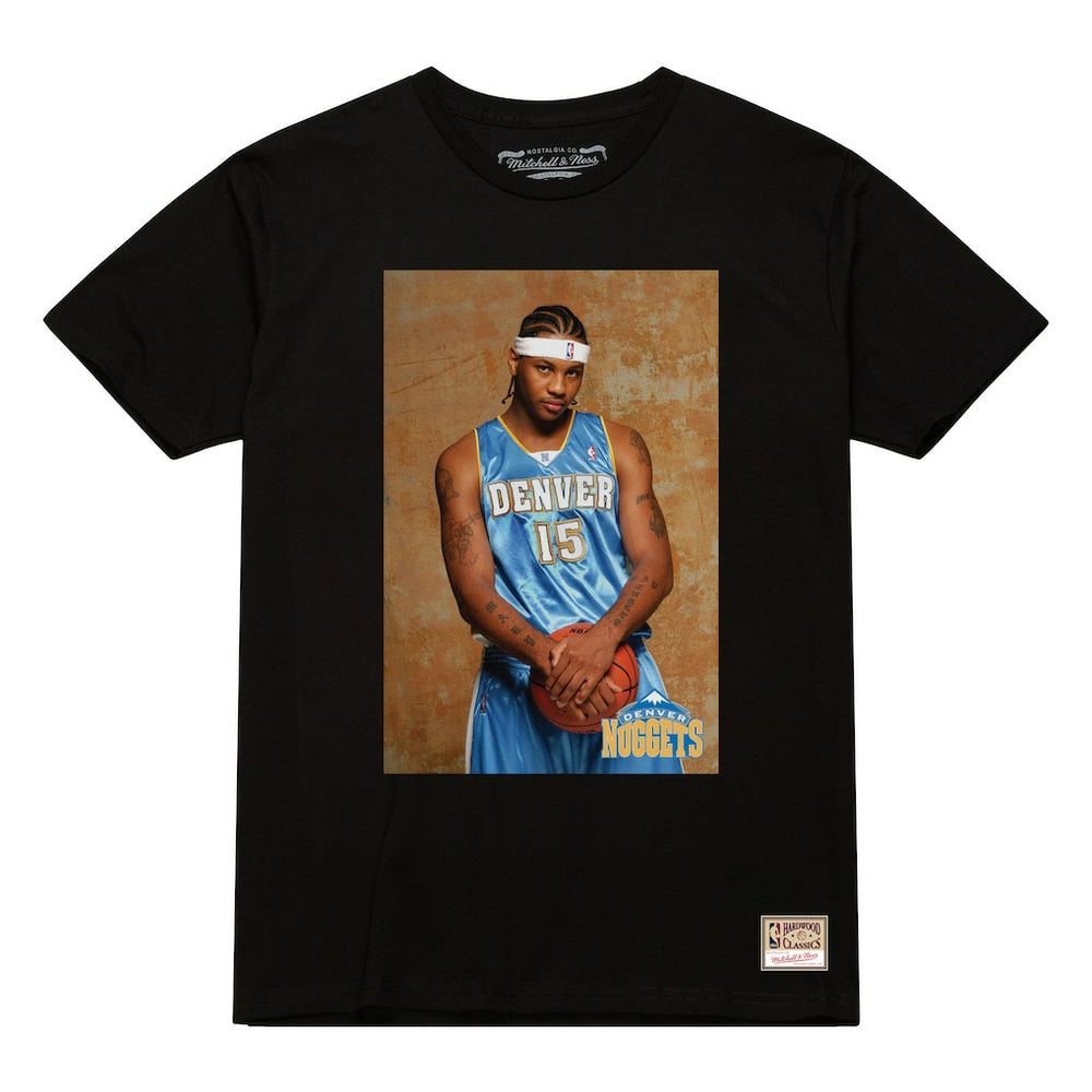 Carmelo Anthony Denver Nuggets Rookie Photo Name & Number T-Shirt sale