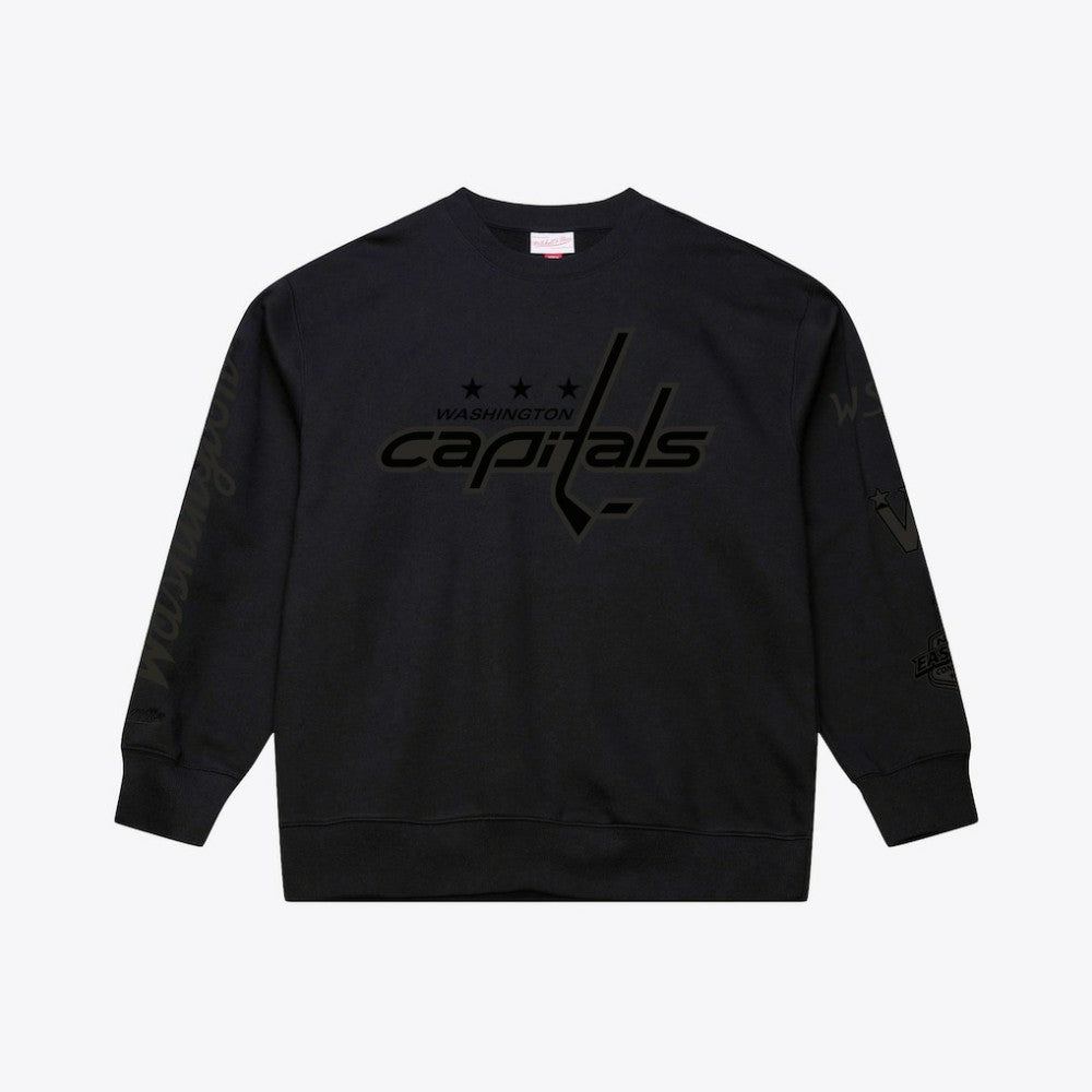 NHL Washington Capitals Mitchell & Ness Phantom Fleece Crew Neck Sweatshirt