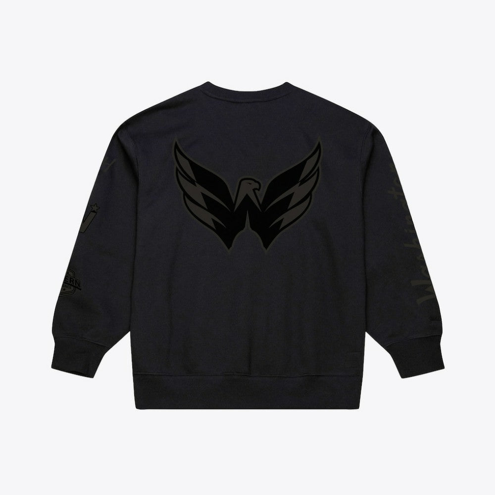 NHL Washington Capitals Mitchell & Ness Phantom Fleece Crew Neck Sweatshirt
