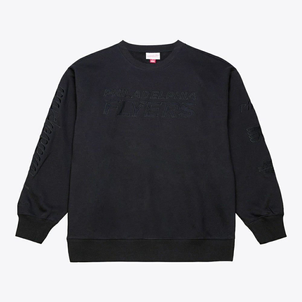 NHL Philadelphia Flyers Mitchell & Ness Phantom Fleece Crew Neck Sweatshirt