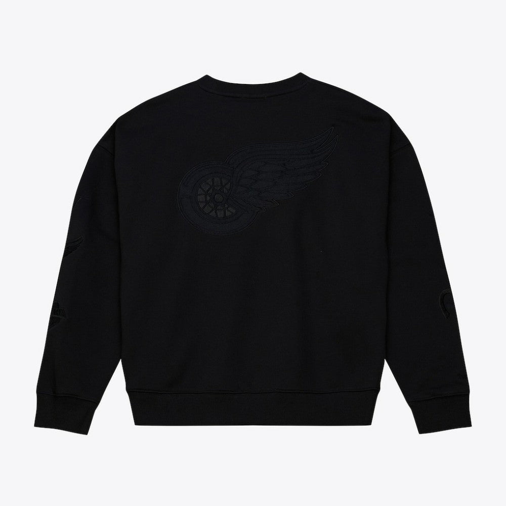 NHL Detroit Red Wings Mitchell & Ness Unisex Phantom Fleece Crew Neck Sweatshirt