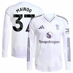 Kobbie Mainoo Manchester United 2025/26 Away Long Sleeve Player Jersey