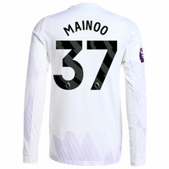 Kobbie Mainoo Manchester United 2025/26 Away Long Sleeve Player Jersey