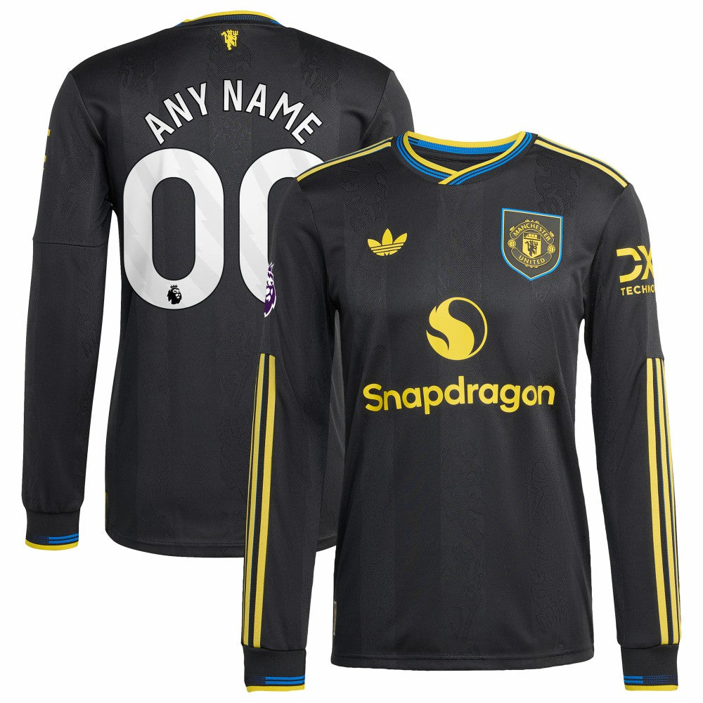 Manchester United 2025/26 Third Long Sleeve Custom Jersey