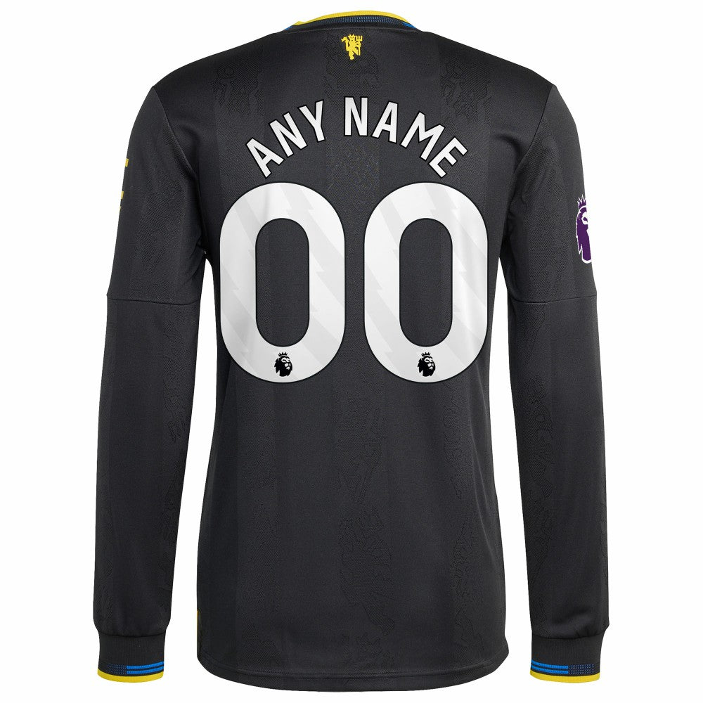 Manchester United 2025/26 Third Long Sleeve Custom Jersey
