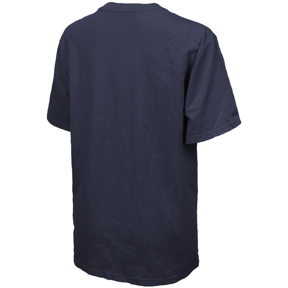 Navy Detroit Tigers Majestic Threads Women's Oversized First Base T-Shirt