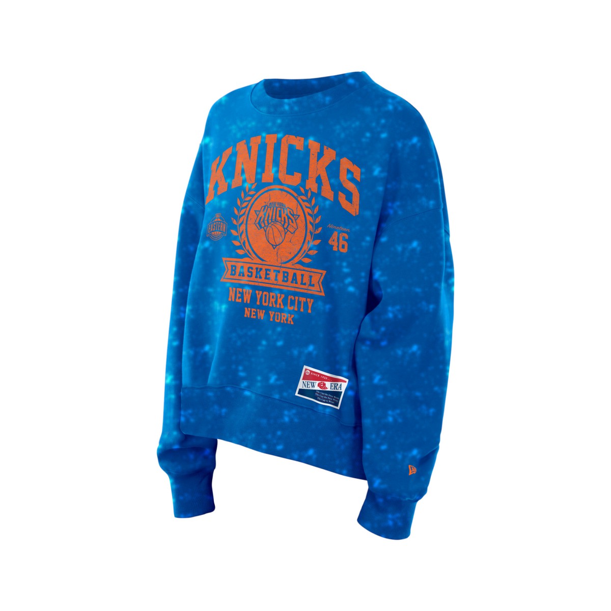 New Era New York Knicks Women's Throwback Collection Mineral Wash Crewneck Sweatshirt