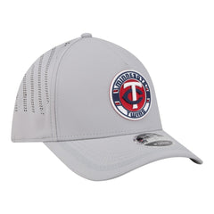 Gray Minnesota Twins New Era Patch 39THIRTY A-Frame M-Crown Perforated Flex Hat