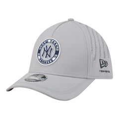Gray New York Yankees New Era Patch 39THIRTY A-Frame M-Crown Perforated Flex Hat