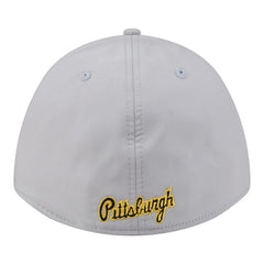 Gray Pittsburgh Pirates New Era Patch 39THIRTY A-Frame M-Crown Perforated Flex Hat