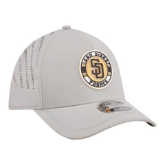 Gray San Diego Padres New Era Patch 39THIRTY A-Frame M-Crown Perforated Flex Hat