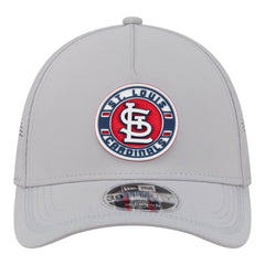 Gray St. Louis Cardinals New Era Patch 39THIRTY A-Frame M-Crown Perforated Flex Hat