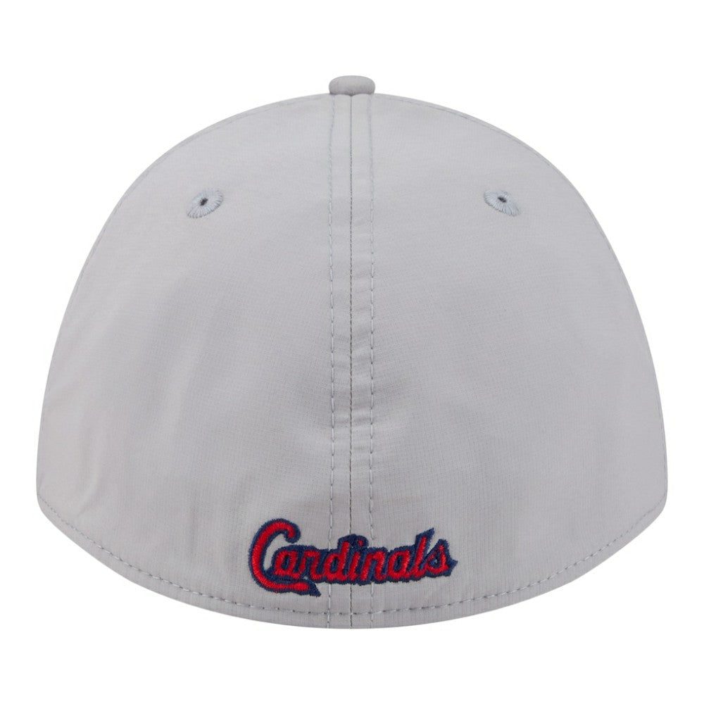 Gray St. Louis Cardinals New Era Patch 39THIRTY A-Frame M-Crown Perforated Flex Hat
