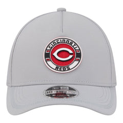 Gray Cincinnati Reds New Era Patch 39THIRTY A-Frame M-Crown Perforated Flex Hat