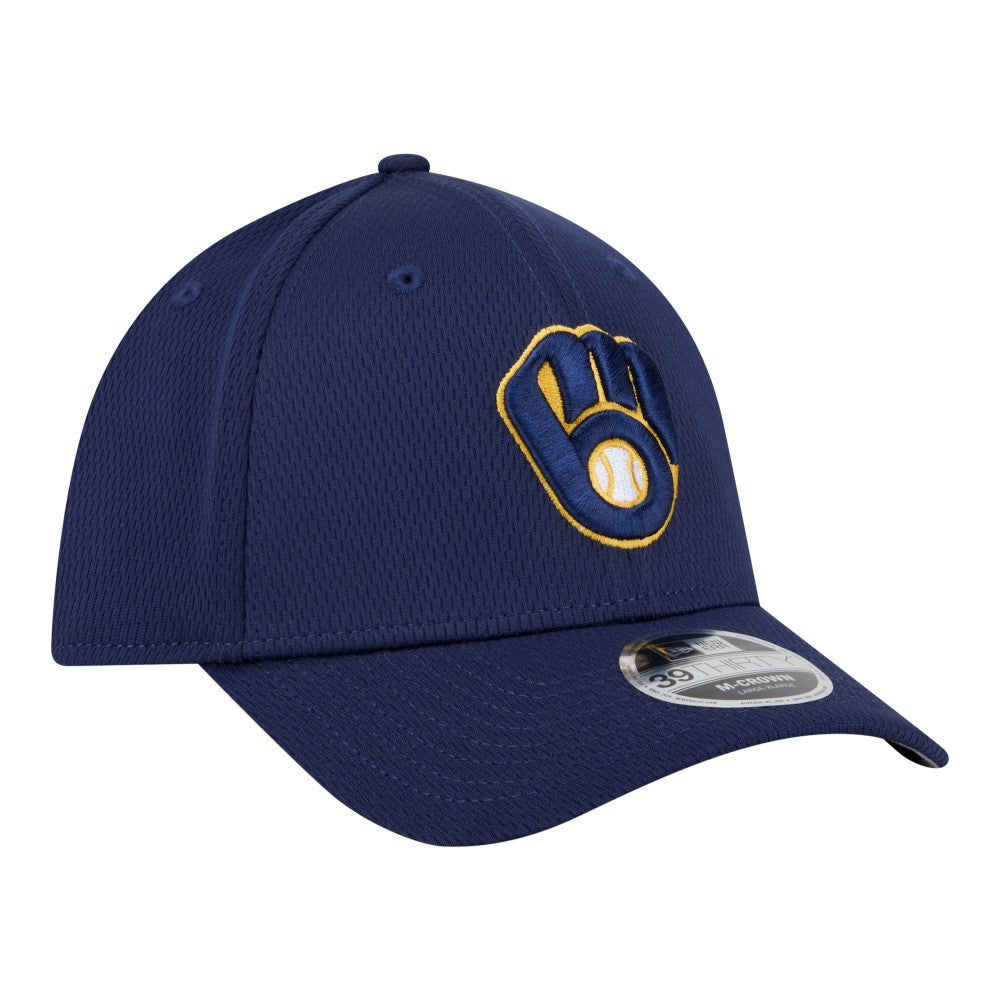 Navy Milwaukee Brewers New Era Dash 39THIRTY Flex Hat