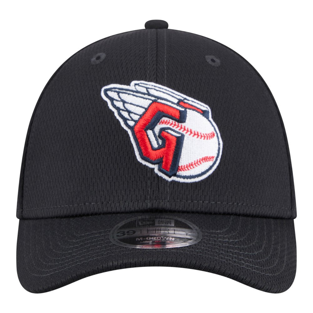Navy Cleveland Guardians New Era Dash 39THIRTY Flex Hat