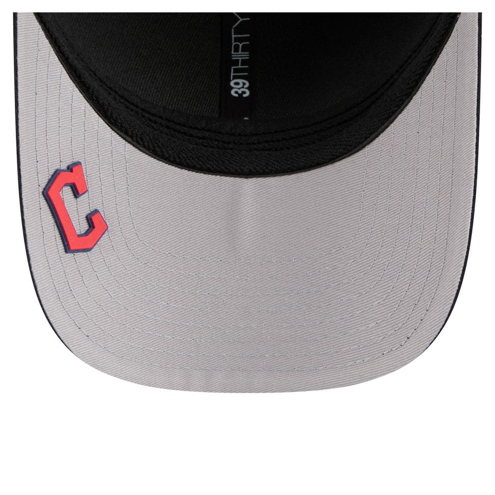Navy Cleveland Guardians New Era Dash 39THIRTY Flex Hat