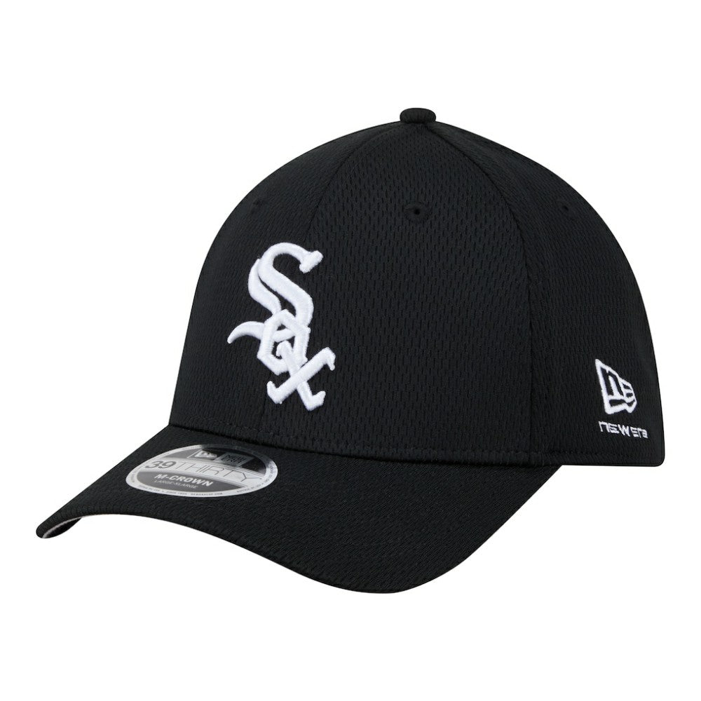 Black Chicago White Sox New Era Dash 39THIRTY Flex Hat