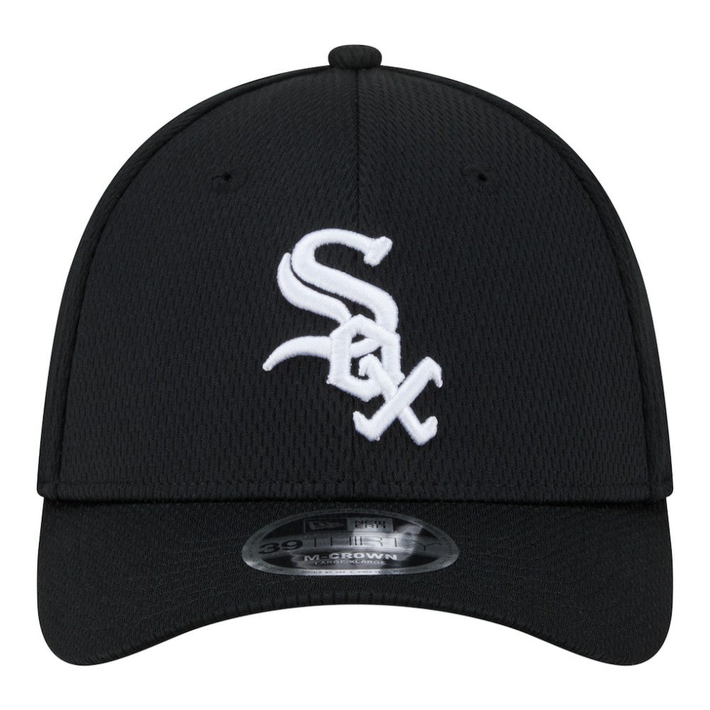Black Chicago White Sox New Era Dash 39THIRTY Flex Hat